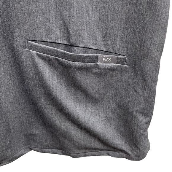 Figs Casma Gray Scrub Top Women’s Size XL - Picture 6 of 11